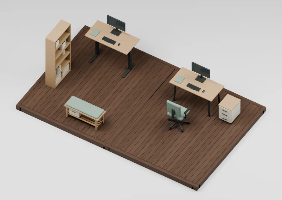 A fresh perspective: furniture arrangement on a 12 by 20 foot deck