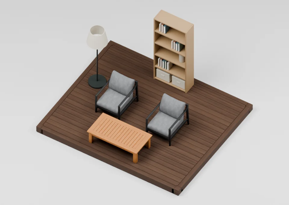 Just one more chapter: furniture arrangement on a 12 by 10 foot deck